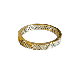 ANILLO SHINY TRIANGLES GOLD