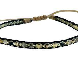 PULSERA CL SILK LIMA BLACK GOLD