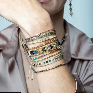 PULSERA CL HOLLY HESSONITA GOLD