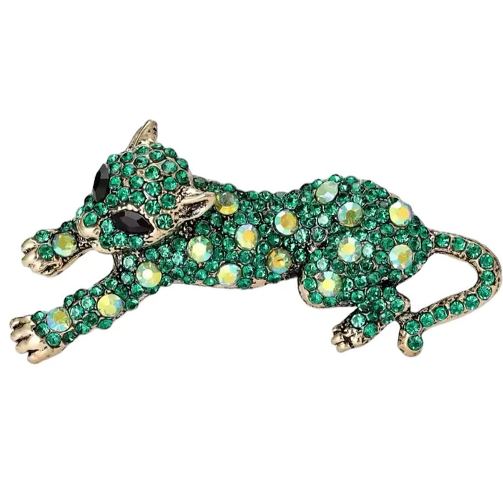 PIN MAGIC CAT GOLD GREEN 1
