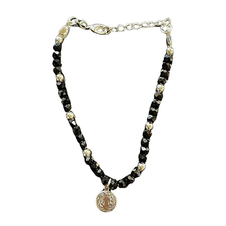 PULSERA GAIA SILVER BLACK SB 1