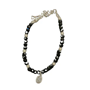PULSERA GAIA SILVER BLACK GRACE