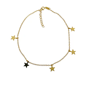 TOBILLERA STARS TWINKING P925 GOLD