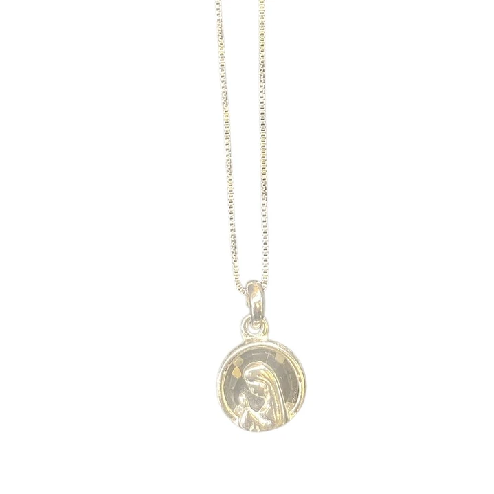 COLLAR CHILD VIRGIN SILVER CRISTAL 1