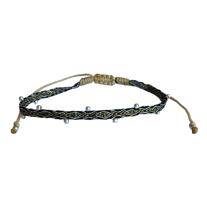 PULSERA SILK BLACK GOLD P925 SLIM 1