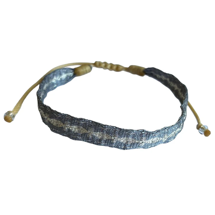 PULSERA SILK SILVER GRAY CENTRAL P925 1
