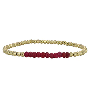PULSERA GOLD FILLED DAKOTA RUBI