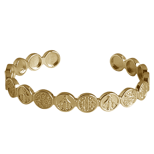 PULSERA ESCLAVA FULL RAY VIRGIN GOLD 