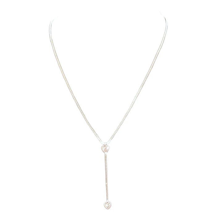 COLLAR CASCADE SILVER HEART 1