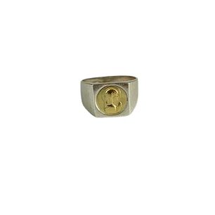 ANILLO CHEVALIER VIRGEN SQUARE P925/GOLD