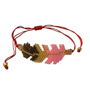 PULSERA LOOM APACHE COLORS PINKY L