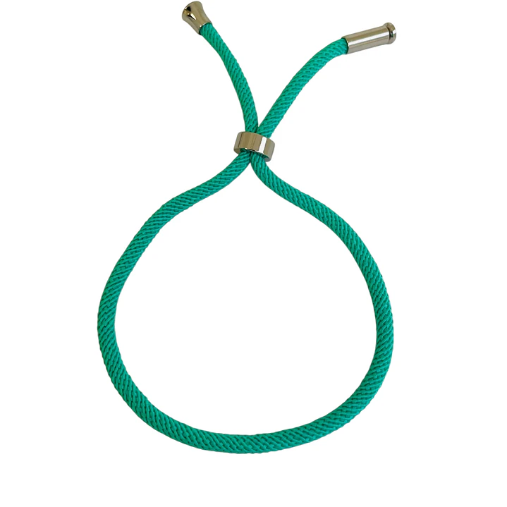 PULSERA CORD SILVER MINT 1