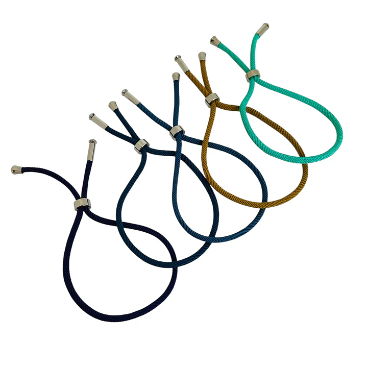 PULSERA CORD SILVER MINT 2