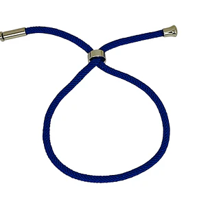 PULSERA CORD SILVER BLUEBERRY