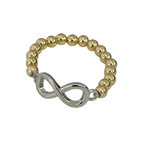 ANILLO BALLS GOLD FILLED 3 MM INFINITE MIX