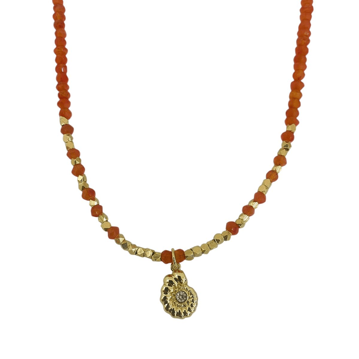 COLLAR SHELL CORNALINA 1