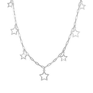 COLLAR OPEN BIG STARS P925 