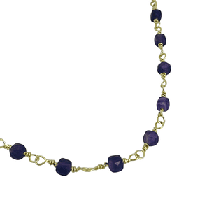 COLLAR CHOKER PETRA AMATISTA GOLD