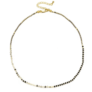 COLLAR VERO GOLD BLACK 