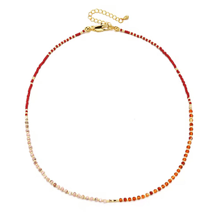 COLLAR VERO GOLD RED 