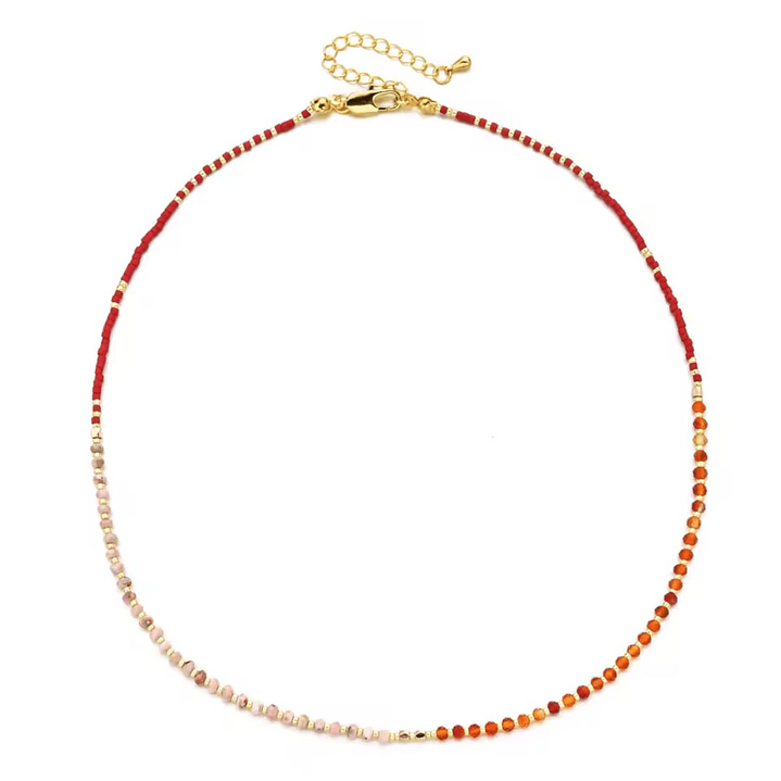 COLLAR VERO GOLD RED  1