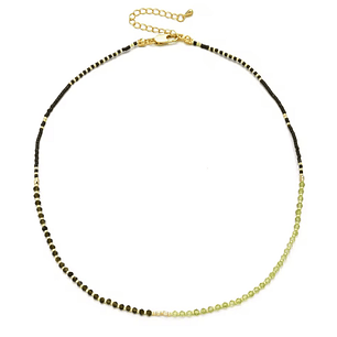 COLLAR VERO GOLD GREEN