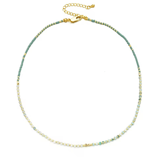 COLLAR VERO GOLD CYAN