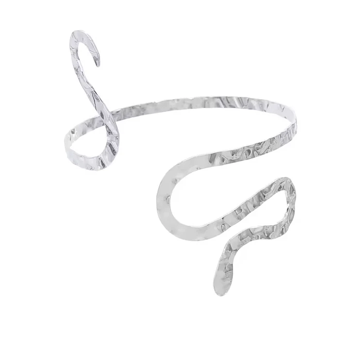 PULSERA ESCLAVA ARM SNAKE SILVER 1