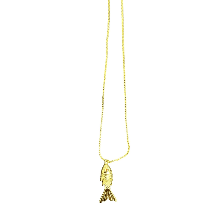 COLLAR LUCKY FISH GOLD L 1