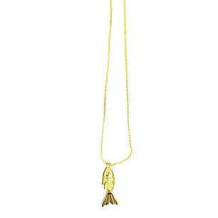 COLLAR LUCKY FISH GOLD M