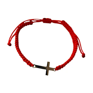 PULSERA MACRAME RED CROSS
