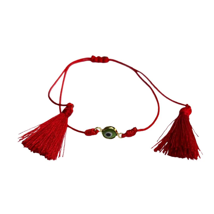 PULSERA THREAD RED TURKISH EYES COLORS 1