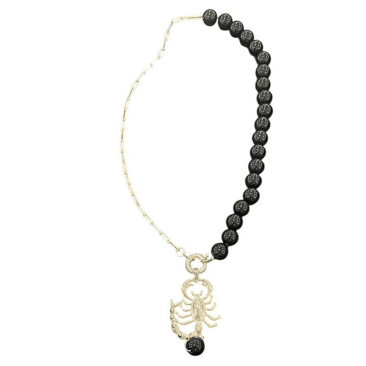 COLLAR ONIX BLACK MID 45 cm 1