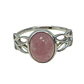 ANILLO BOHO LEAVES P925 CUARZO ROSA - Miniatura 1