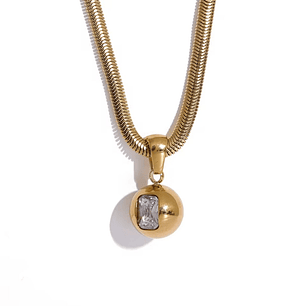 COLLAR TEAR LOVE GOLD 45 cm
