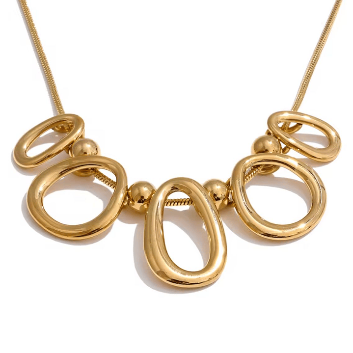 COLLAR YIP OVAL GOLD 40 CM 1