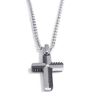 COLLAR SV ACRUX ROMA BLACK SILVER 