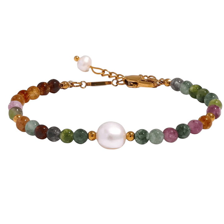 PULSERA YIP ONE PEARL TOURMALINE GOLD U 1