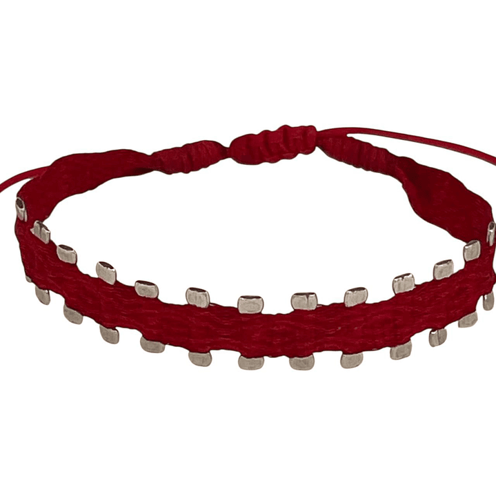 PULSERA SILK RED IN RED SQUARE  1