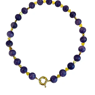COLLAR AMATISTA HEART GOLD 45 cm