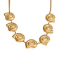 COLLAR COASTAL MID SCALLOPS GOLD 45 cm - Miniatura 1