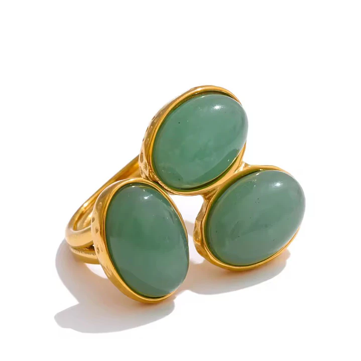 ANILLO YIP TRIPLE JADE GOLD 1
