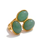 ANILLO YIP TRIPLE JADE GOLD - Miniatura 1
