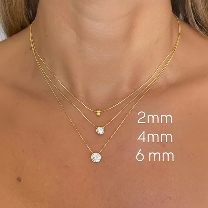 COLLAR DOT GOLD 4