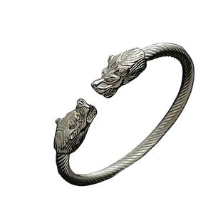 PULSERA ESCLAVA SPIRAL WOLF SILVER