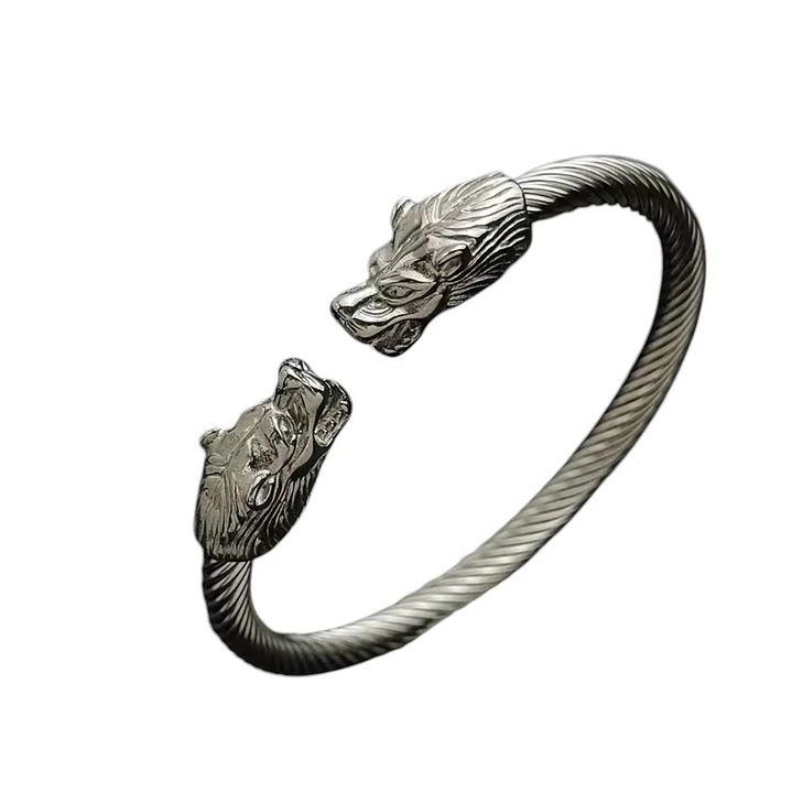 PULSERA ESCLAVA SPIRAL WOLF SILVER 1