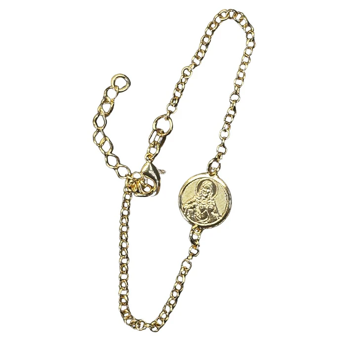 PULSERA SCAPULAR GOLD 1