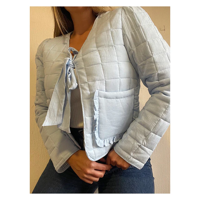 Chaqueta Garden “Celeste”