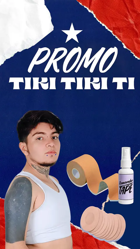 Promo TIKI TIKI TI | Binder Lycra + Cinta tape + Removedor Tape + Cubre pezones