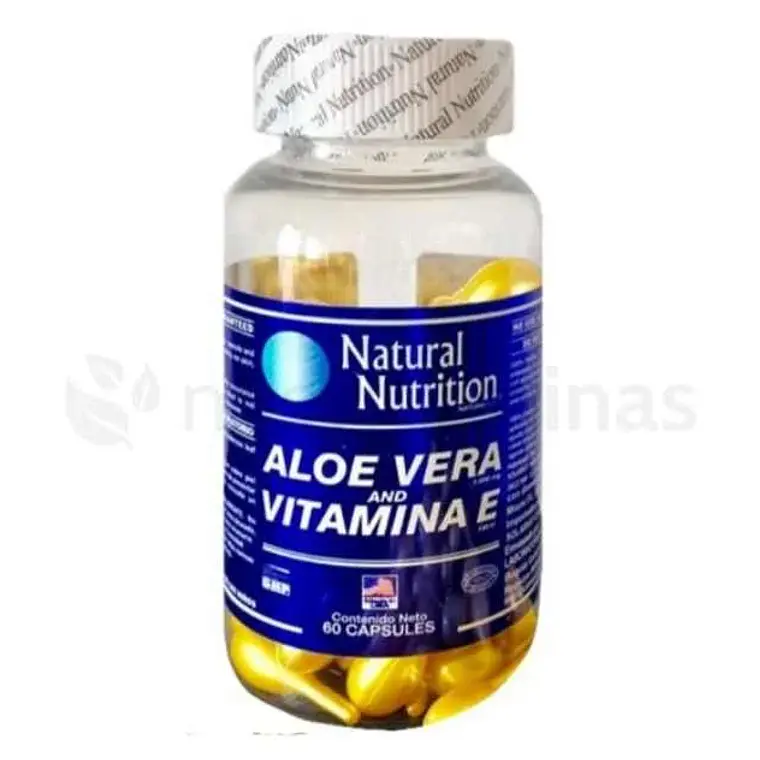 Aloe Vera y Vitamina E Tópico 60 Perlas Natural Nutrition 1